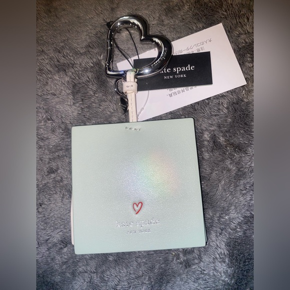 BNWT Kate Spade NY Heart-Shaped Keychain Charmed Love Notes Bag Charm $98 - Picture 5 of 7